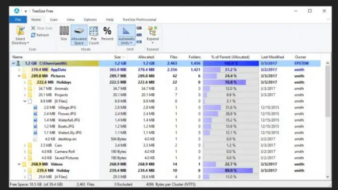 15工具来可视化文件系统使用Windows 7
