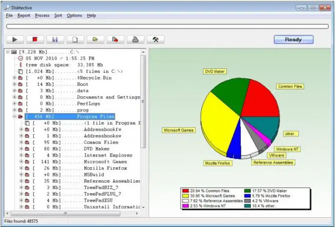 15工具来可视化文件系统使用Windows 9