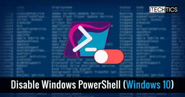 禁用Windows PowerShell 10