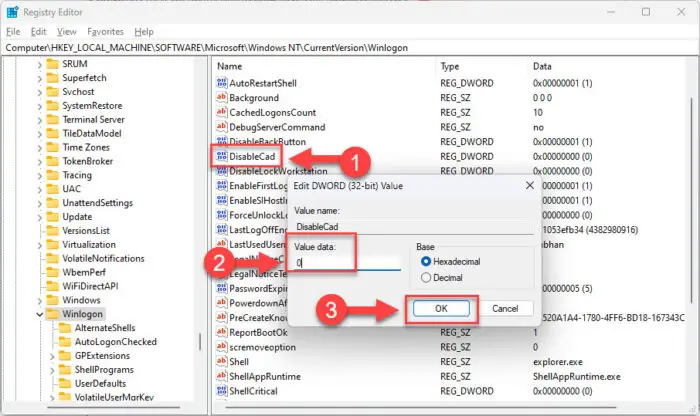 启用或禁用任务管理器安全登录屏幕从Windows注册表