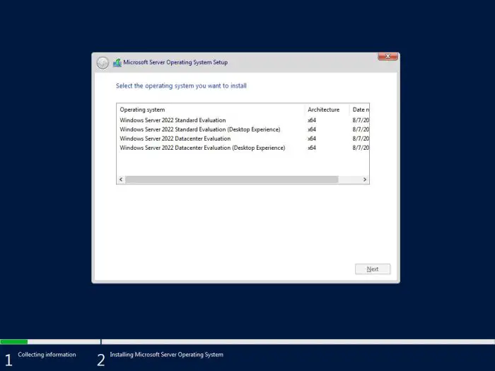 Windows Server核心安装选项和桌面体验